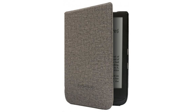 Pocketbook WPUC-627-S-GY e-book reader case 15.2 cm (6") Folio Brown, Grey
