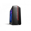ADJ 200-00042 Gaming Midi-Tower [mATX/Mini-ITX, Plexi Window, USB3.0, 1x 120mm, No PSU, Red/Black]