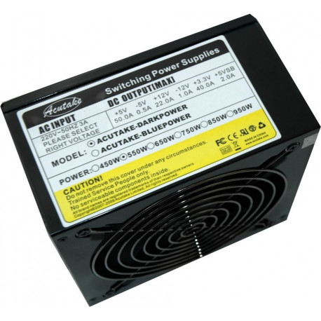 Acutake toiteplokk ACU-DARKPOWER 550W 140mm Giant Fan