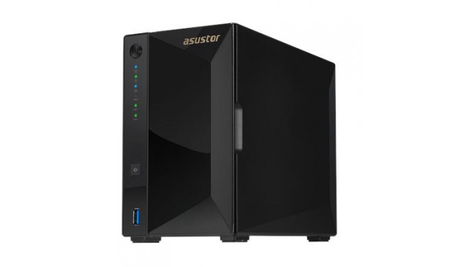 Asus Asustor Tower NAS AS4002T up to 2 HDD/SSD, Marvell, ARMADA-7020, Processor frequency 1.6 GHz, 2