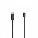USB-kaabel USB-C USB-A 3.0m Hama USB3.2 Gen1 5Gbit/s, must, topeltvarjestusega painduv kaabel, voolu