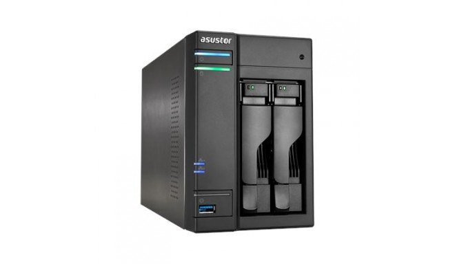 Asus Asustor Tower NAS AS6302T up to 2 HDD/SSD, Intel Celeron Dual-Core, J3355, Processor frequency 