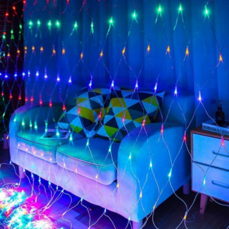 LED Рождественская гирлянда сетка из лампочек