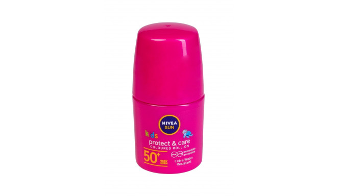 Nivea Sun Kids Protect & Care Coloured Roll-On SPF50+ (50ml) (Pink)