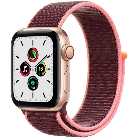 Apple Watch SE GPS + Cellular 40mm Sport Loop, gold/plum (MYEJ2EL/A)
