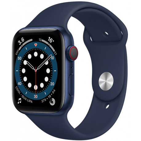 Apple Watch 6 GPS + Cellular 44mm Sport Band, blue/deep navy (M09A3EL/A)