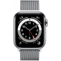 Apple Watch 6 GPS + Cellular 40mm Stainless Steel Milanese Loop, silver (M06U3EL/A)