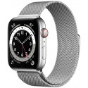 Apple Watch 6 GPS + Cellular 44mm Stainless Steel Milanese Loop, silver (M09E3EL/A)