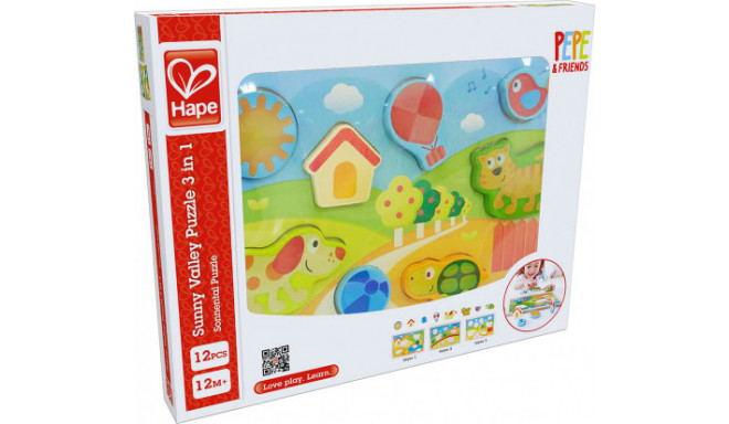 Hape пазл Sunny Valley 3in1 E1601A