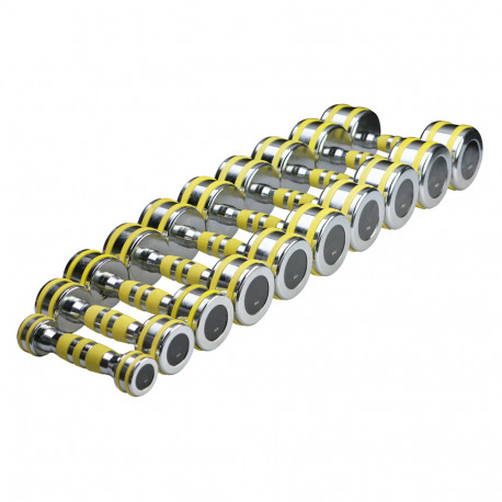 Hantel kroomist inSPORTline Yellsteel 12 kg