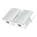 TP-LINK AV500 Nano Powerline Ethernet Adapter Kit. Ultra Compact Size. 500Mbps Powerline Datarate. 1