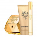 Women's Perfume Set Lady Million Paco Rabanne EDP (3 pcs)
