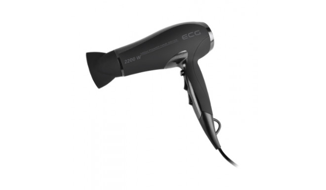 ECG Hair dryer VV 115, 2200W, 3 levels of heating, 2 levels of power, Cool air function, Overheating