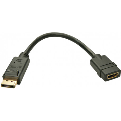Lindy адаптер DisplayPort - HDMI 0.15 м