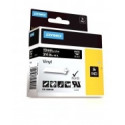 DYMO Rhino Vinilinė Juostelė 19mm x 5.5m / baltas ant juodos (1805436)
