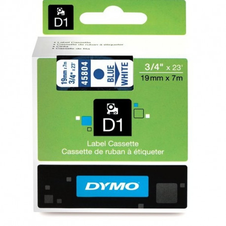 DYMO D1 lint 19 mm x 7 m / sinine valgel (45804 / S0720840)