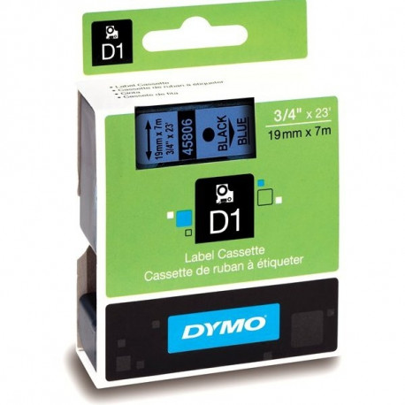 DYMO D1 lint 19 mm x 7 m / must sinisel (45806 / S0720860)