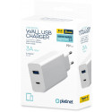 Platinet charger USB/USB-C 18W (PLCUPD18W)