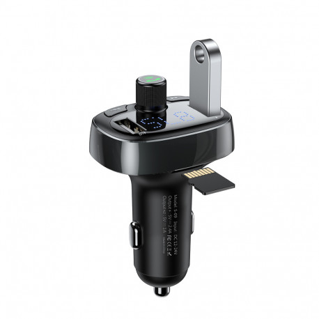 Baseus transmiter FM T-Type Bluetooth MP3 car charger tarnish