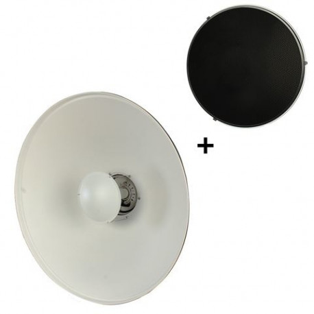StudioKing Beauty Dish SK-BD550W 55 cm Honeycomb Grid, valge