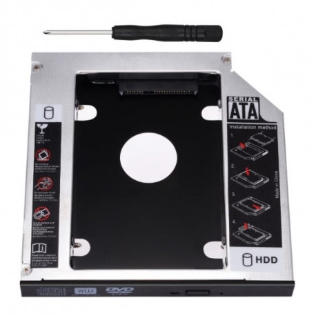 Adapteris Cietajam Diskam 2.5" Caddy/Optical 12,7 mm Klēpjdators (Refurbished A+)