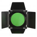 StudioKing Barndoors SK-BD18 with Color Filters and Grid