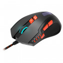 Wired Gaming Mouse with 8 programmable buttons, sunplus optical 6651 sensor, 4 levels of DPI default