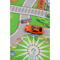 Mata City z autkami i znakami drogowymi 124x161 cm