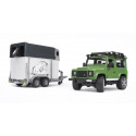 Bruder Professional Series Kraj Rover Defender with Horse Trailer (02592)