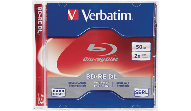 Verbatim BD-RE DL 50GB 2x в коробке