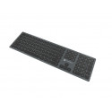WIRELESS KEYBOARD NATEC DOLPHIN US SLIM BLUETOOTH + 2,4GHZ X-SCISSORS ALUMINIUM