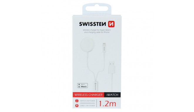 Swissten Беспроводное зарядное устройство 2 в 1 для Apple iWatch и Apple iPhone / Apple iPad