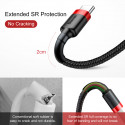 Baseus Cafule cable USB - USB-C 1,0 m 3A red-black