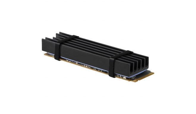 AXAGON CLR-M2L10 passive - M.2 SSD, 80mm SSD, ALU body, silicone thermal pads, height 10mm