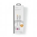 Nedis Apple Lightning kaabel 8-Pin isa - USB-C, 1.00m, Aluminium
