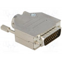 ENCITECH DTZK15-HDP-K D-Sub HD; PIN: 26; plug; male; soldering; for cable; black