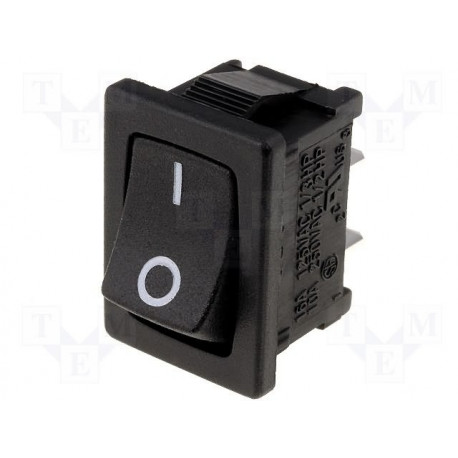 RS1366FBB3 ROCKER lüliti;(ON)-OFF;Contacts:SPST;AC load:10A/250V