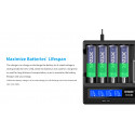 XTAR-VC6 LCD Fast-charging for 8pcs Li-ion/ Ni-MH Battery Charger