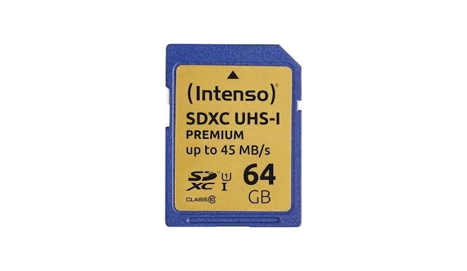 Intenso mälukaart SDXC 64GB UHS-I/3421490