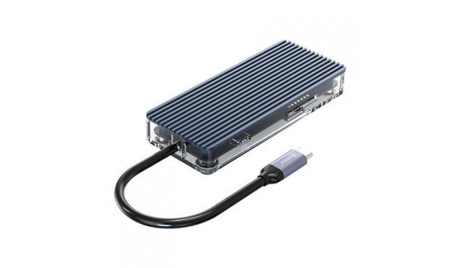 Orico Type-C 7-in-1 Transparent Hub WB-7P-GY-BP