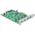 DeLOCK PCIe x4> 4x USB 3.0-A 89325