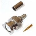 BNC male crimp connector for Aircell 7