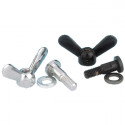 Sirio butterfy nut  and bolt (silver)