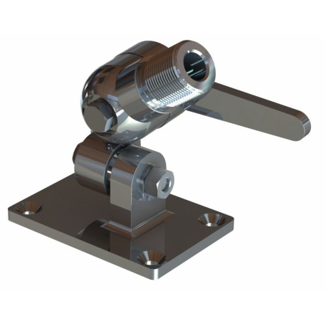 10000-323 4-suunas kallutatav kinnitus T HD 1"-14NF, kroomitud messing