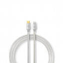Nedis Apple Lightning kaabel 8-Pin isa - USB-C, 1.00m, Aluminium