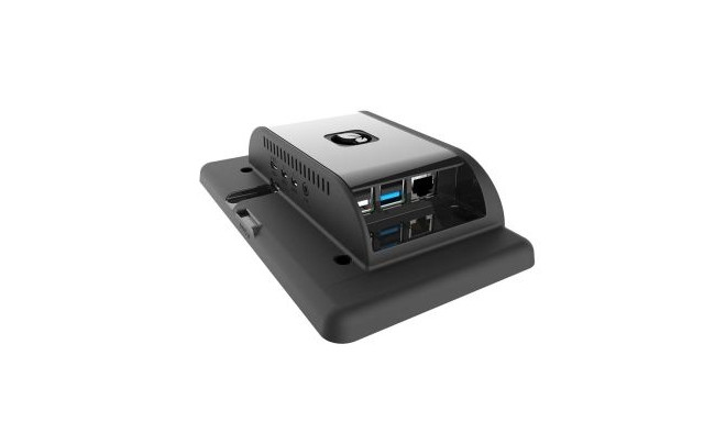 Raspberry Pi 7´´ puuteekraani korpus, must, sobib Raspberry Pi 4 B mudeliga
