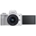 Canon EOS M50 Mark II + EF-M 15-45 mm, white