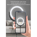 Devia Live Streaming Phone Viedtālruņa statīvs ar LED lampu 8 collas 40cm Balta