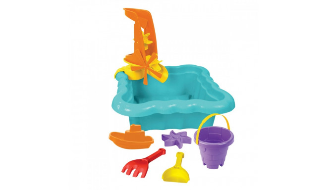 Sandbox with accessories turquoise