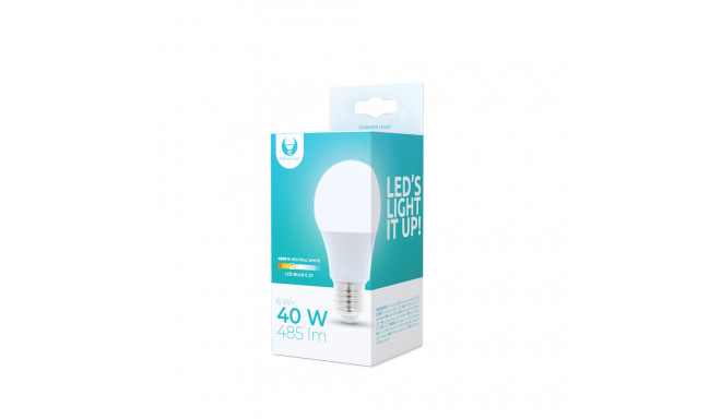 LED Bulb E27 A60 6W 230V 4500K 485lm Forever Light